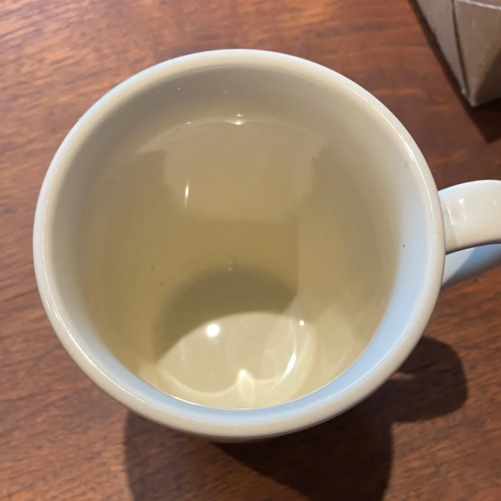Set of 4 Crate & Barrel Classic Cream Mugs by Nan Swid